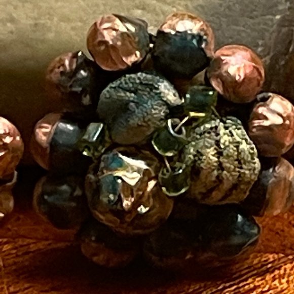 Japanese Stamped Mod Clip on Green, Blue and Gold - Picture 5 of 6